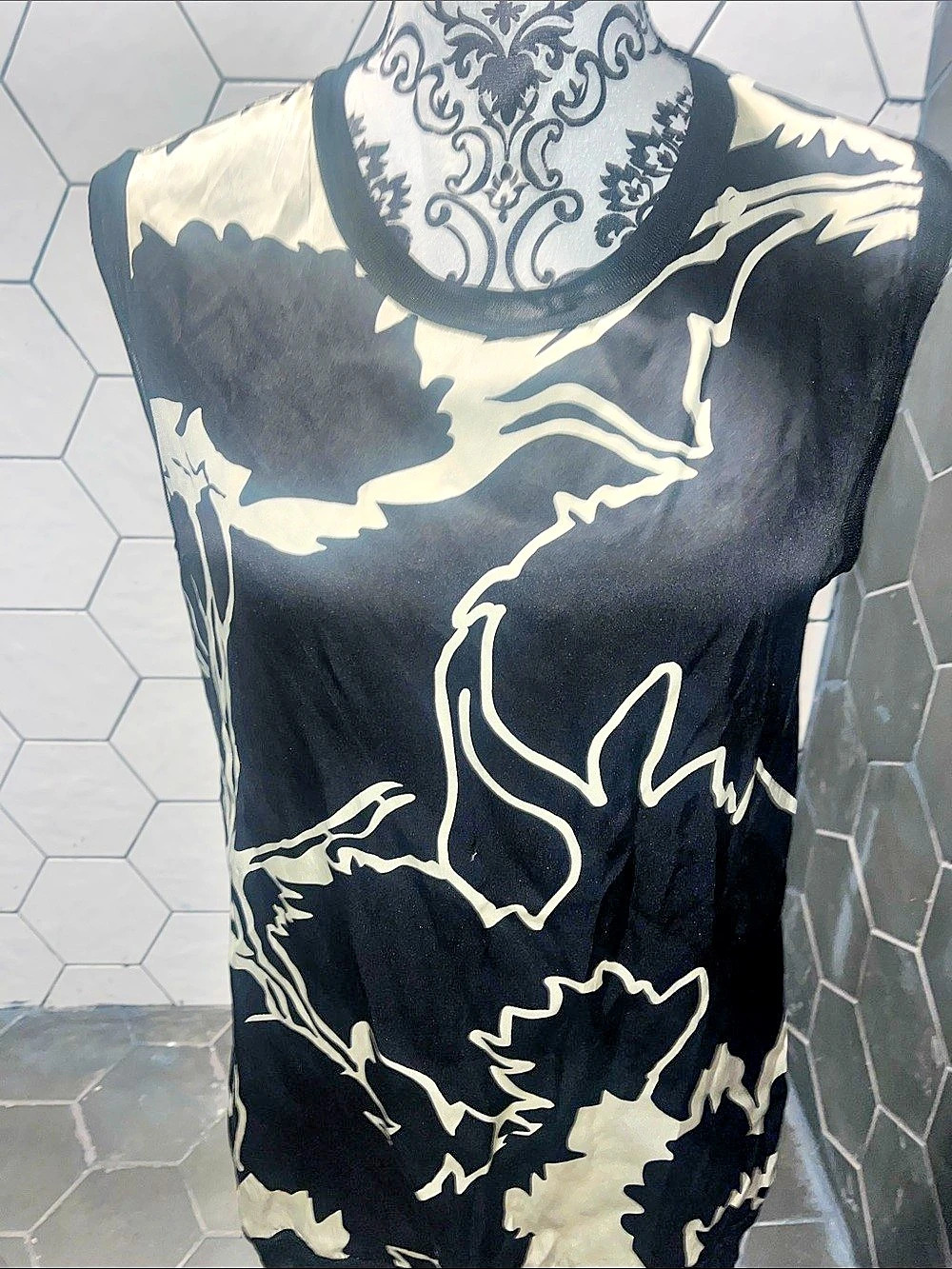Rag and Bone Abstract in Black & Cream Size XS Like New
